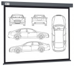    Cactus 168x299 Wallscreen CS-PSW-168X299-SG 16:9 -  grey