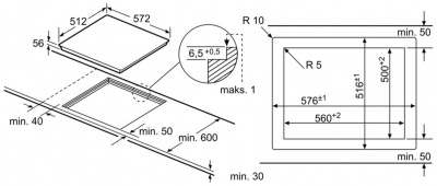 ������������ �������� ����������� Bosch PXE601DC1E ������������