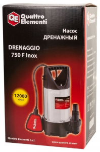 ���� ������ ����� ��������� Quattro Elementi Drenaggio 750 F Inox ��������-�������� ������������