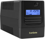 ��� ExeGate Smart LB-1000.LCD.AVR.2SH.USB (EX299507RUS) ������, 1000VA/650W, LCD, AVR, 2*Schuko, USB, ������� 12V 9Ah