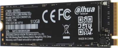 SSD-���������� Dahua 512GB C900 Plus-B M.2 2280 PCIe3x4 3D NAND DHI-SSD-C900VN512G-B ������