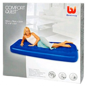 ���� ������ ������-������� Bestway Flocked Air Bed 67000 185�76�22 �� ��������-�������� ������������