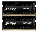   DDR4 32Gb 3200MHz Kingston FURY SODIMM 2x16Gb Impact KF432S20IBK2/32