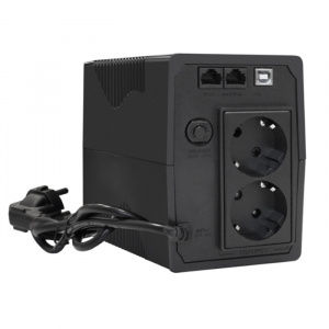 ���� ������ ���� �������������� ������� ExeGate BNB-1000.LED.AVR.2SH.RJ.USB 2�Schuko EX292786RUS black ��������-�������� ������������