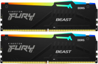   Kingston FURY Beast DDR 5 DIMM 64Gb PC48000, 6000Mhz, Black RGB CL30 (Kit of 2)