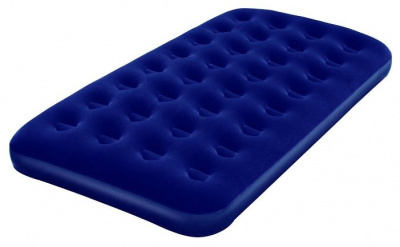 ���� ������ ������-������� Bestway Flocked Air Bed Twin, blue ��������-�������� ������������