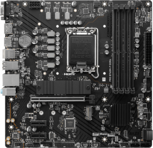����������� ����� MSI PRO B760M-P Soc-1700 Intel B760 4xDDR5 mATX GbLAN/VGA/HDMI/DP