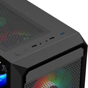 ������ ��� ���������� XASTRA A303M 3FRGB Black mATX 2x140mm + 1x120mm FRGB fans
