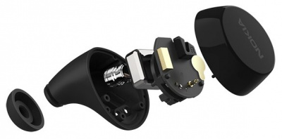 ���� ������ �������� Nokia Power Earbuds BH-605 Black ��������-�������� ������������