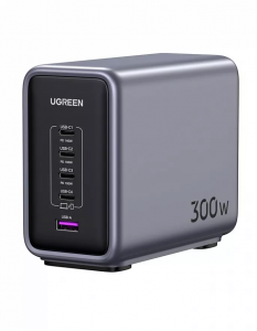 �������� ���������� UGREEN Nexode 300W 1*USB-A+4*USB-C GaN EU Black
