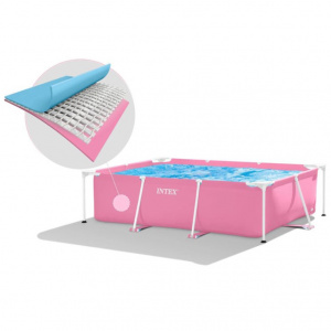 ���� ������ ������� ��������� Intex Pink Metal Frame 28266 220�150�60��, 1662 � ��������-�������� ������������