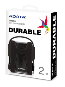���� ������ ������� ���� ������� ADATA 2TB USB 3.1, HD680, ������ AHD680-2TU31-CBK ��������-�������� ������������