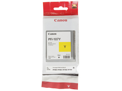 ���� ������ �������� �������� Canon PFI-107 Y, yellow ��������-�������� ������������