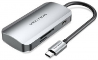 USB-��� Vention TNHHB 3-port USB3.0 Hub + SD/microSD Card Reader