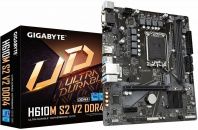 ����������� ����� GIGABYTE H610M S2 V2 DDR4, LGA1700, H610, 2*DDR4, mATX, D-Sub