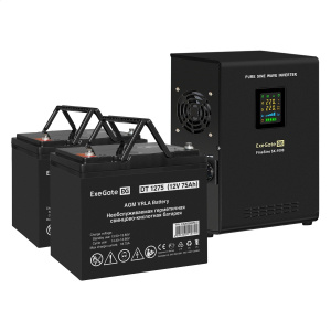 ���� ������ �������� ��� ExeGate EX295997RUS + ������� 75A� EX282983RUS FineSine SX-1000.LCD.AVR.2SH ��������-�������� ������������