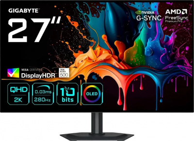 ���� ������ ������� Gigabyte 27" MO27Q28G ������ ��������-�������� ������������