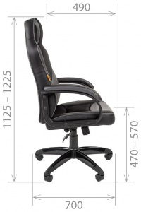 ������ ������� Chairman game 17 ���������� (7024558) black/grey