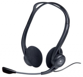 ���� ������ ��������� ������������ Logitech PC Headset 960 USB black 981-000100 ��������-�������� ������������
