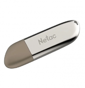 ���� ������ ������ Netac 64GB U352 NT03U352N-064G-20PN USB 2.0 silver/brown ��������-�������� ������������