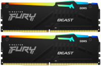 ����������� ������ Kingston 64Gb DDR 5 5600Mhz FURY Beast RGB (KF556C40BBA-64) ������