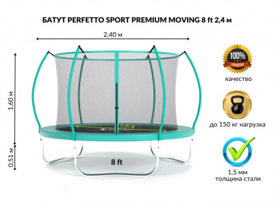 ���� ������ ����� Perfetto sport PREMIUM MOVING 8" ������� 2,4 � green ��������-�������� ������������