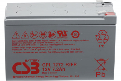 ���� ������ �������������� ������� CSB GPL1272 12V 7,2Ah F2 ��������-�������� ������������