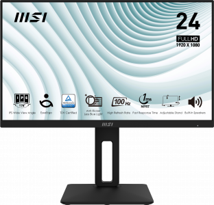 ���� ������ ������� 23.8" MSI Pro MP242AP, black ��������-�������� ������������