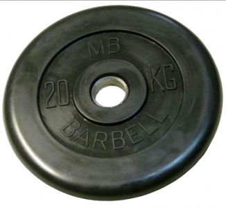 ���� ������ ���� ��� ������ MB Barbell MB-PltB26-20 black ��������-�������� ������������