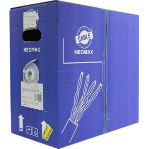 ������ NEOMAX NM710002 U/UTP cat.5e 4x2x0.52, 24 AWG, ����, ����������, PVC, 305�, grey