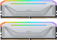 ����������� ������ Apacer DDR5 32GB 5600MHz DIMM NOX RGB White Gaming Memory CL40 1.25V Kit (2x16GB)