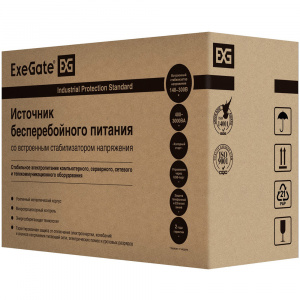 ���� ������ ���� �������������� ������� ExeGate EP285515RUS SpecialPro 2000VA/1200W, Black ��������-�������� ������������
