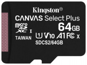  Kingston microSDHC SDCS2/64GBSP 64GB black