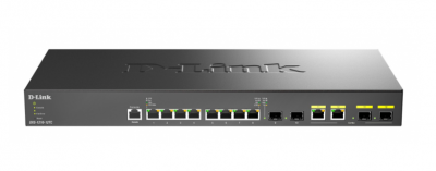 ���������� D-Link DXS-1210-12TC/B1A PROJ L2+ Smart Switch black-white