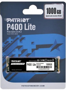 SSD-���������� PATRIOT M.2 PCIE 1TB 2280 NVMe (P400LP1KGM28H) ������