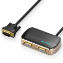  Vention DBABF VGA 15M/2x15F  2  black-gold