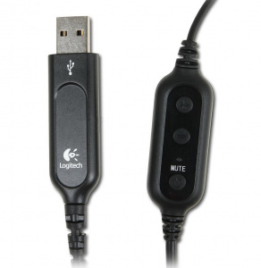���� ������ ��������� ������������ Logitech PC Headset 960 USB black 981-000100 ��������-�������� ������������